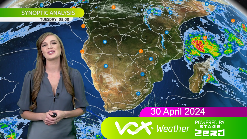 30 April 2024 | Vox Weather Forecast powered by Stage Zero ☀️Sunny and warm to hot across most of SA ⚠️NO WARNINGS by SAWS⚠️ 🔥FIRE DANGER over parts of Cape provinces Forecast:youtu.be/RHsh6z-i5G8 #voxweather