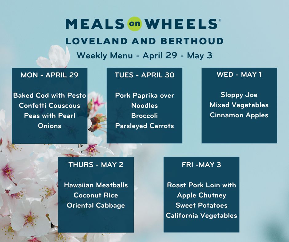 Do you have a favorite dish on this week’s menu? Share below - we’d like to know! 

#MoreThanAMeal #MealsOnWheels #MOWLB #WeeklyMenu