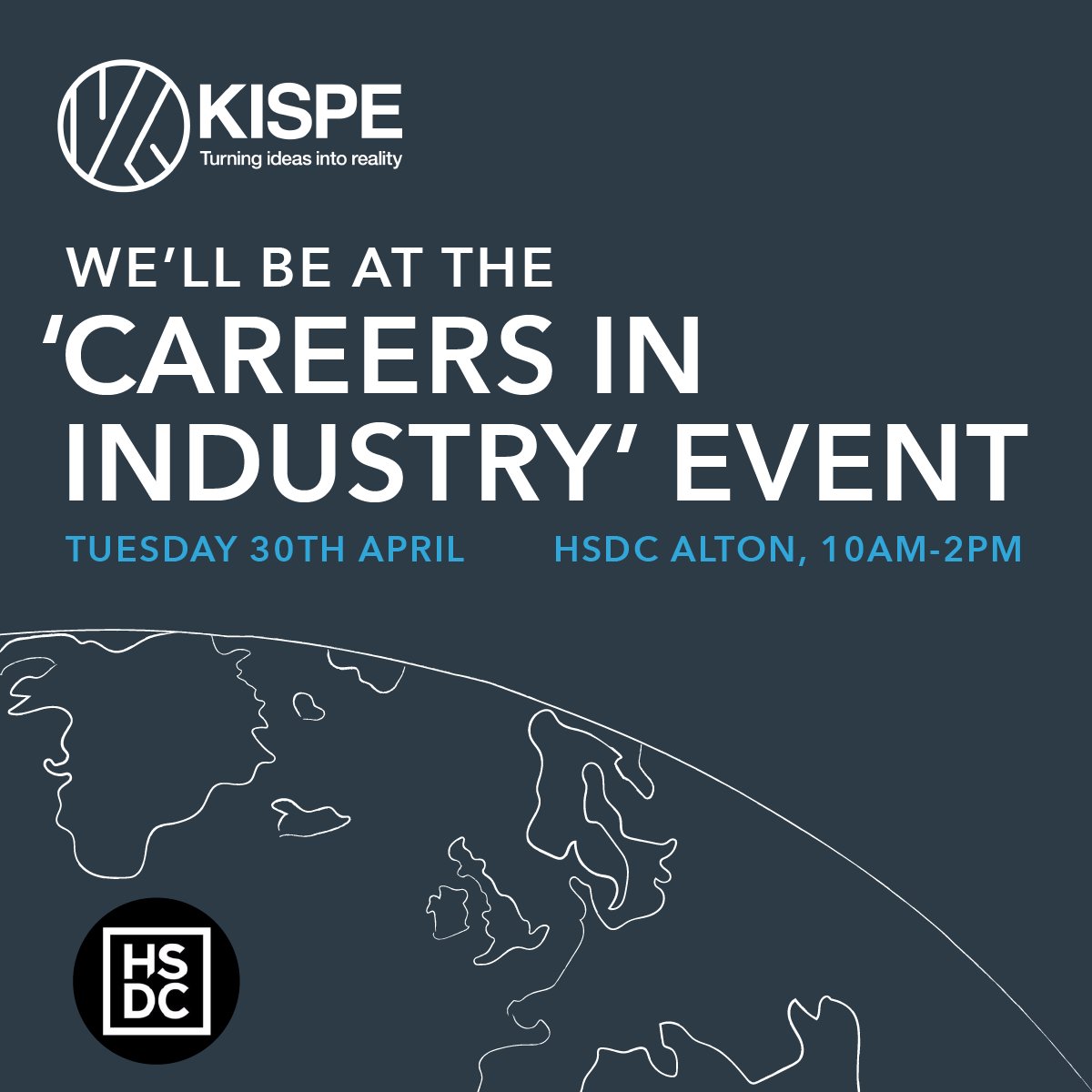 We'll be @Be_HSDC Alton tomorrow at the 'Careers in the Space Industry' event.

KISPE will be there talking about space careers in small companies and what its like working in the space industry 💫

#space #spacecareers #altoncollege #hsdcalton