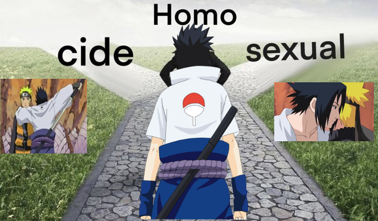 sasuke has two sides
