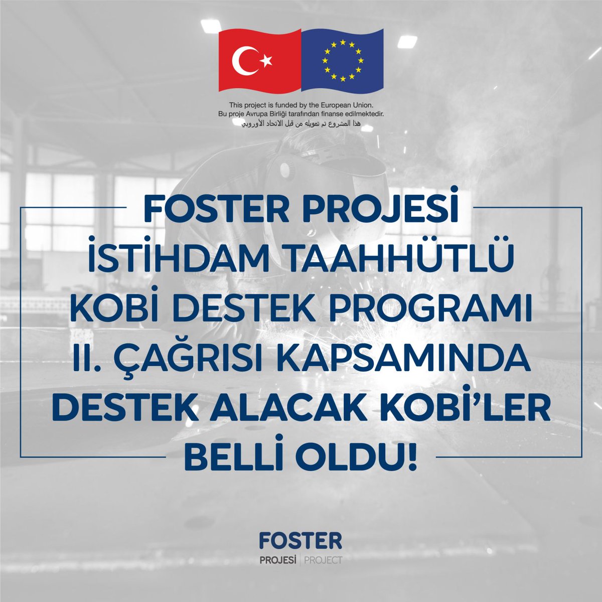 AB ile KfW Kalkınma Bankası ve @Kosgeb tarafından yürütülen FOSTER SMEs Projesi kapsamında desteklenecek KOBİ’ler belli oldu. TTO Müdürümüz Öğr.Gör. @bgokhantopal  ve Proje Ofisi Uzmanı @SaimKarabulut06 tarafından desteklenen YILDIZ İHA A.Ş. ilgili listede yer almıştır.