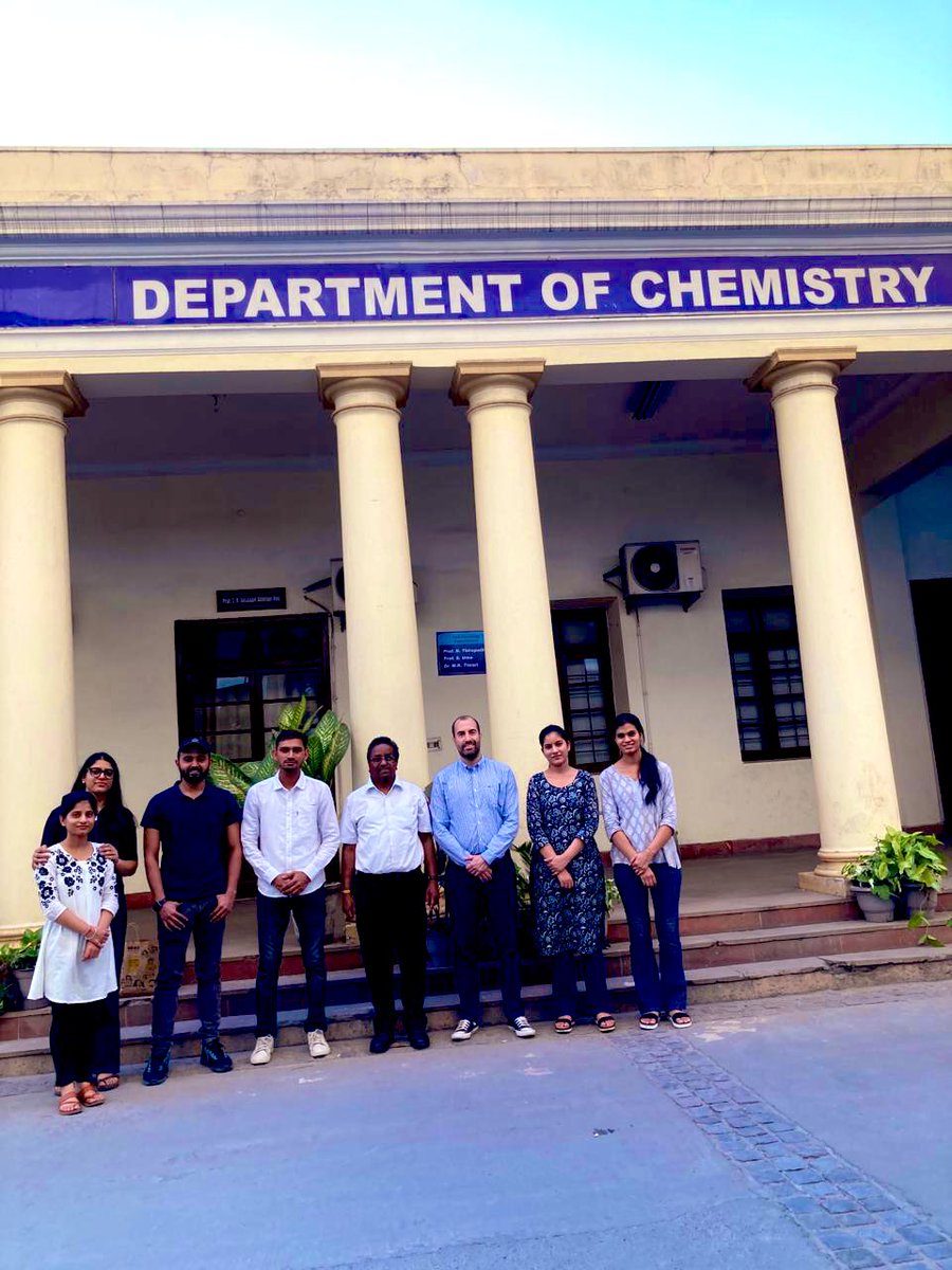 Visiting Prof Pannuru Venkatesu’s Biophysical Lab & giving a seminar at the Department of Chemistry @UniofDelhi on “Ionic liquids to control biomembrane elasticity & amyloid morphology” @UCD_physics @UCD_Conway @ucdscience @ucd_global @UCD_Research @Scienze_RomaTre @UnivRoma3