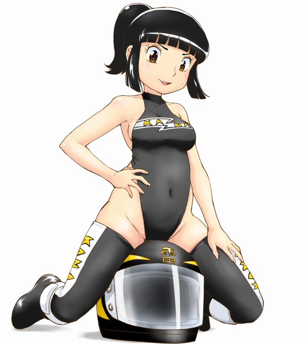 #昭和の日だから昭和のキャラクター貼るコミックボンボンに連載されてたポケバイ漫画、おれのサーキット!の雷門加奈ちゃんです。自分の性癖に確実な影響与えてくれたヒロイン。 