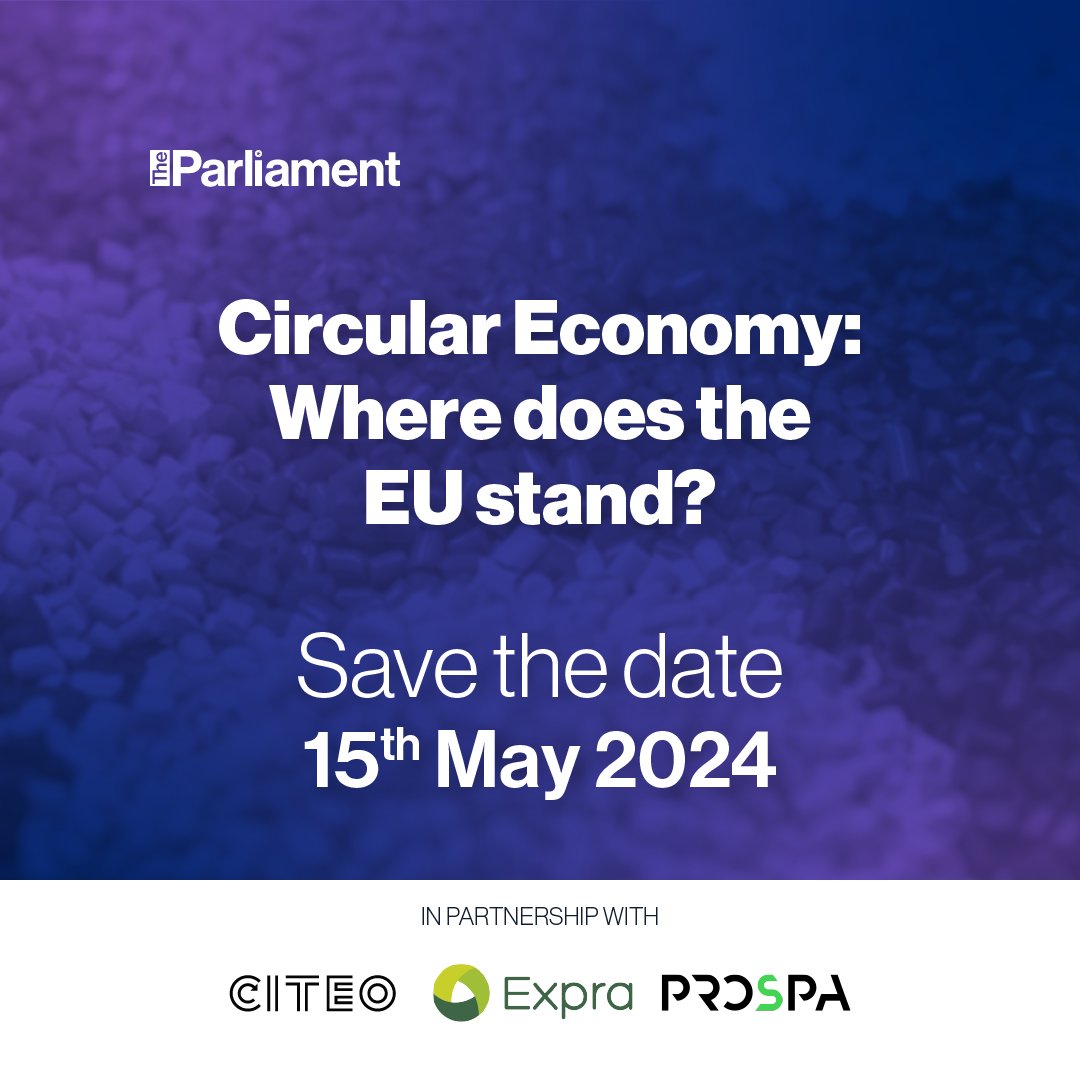 #PPWR event 15th May 📢 @Europarl_EN recently adopted the new Packaging and Packaging Waste Regulation #PPWR, but how can the delegated and implemented acts help stakeholders to achieve PPWR targets, focusing on reuse and recycling? Join @parlimag in person for 2 interesting…