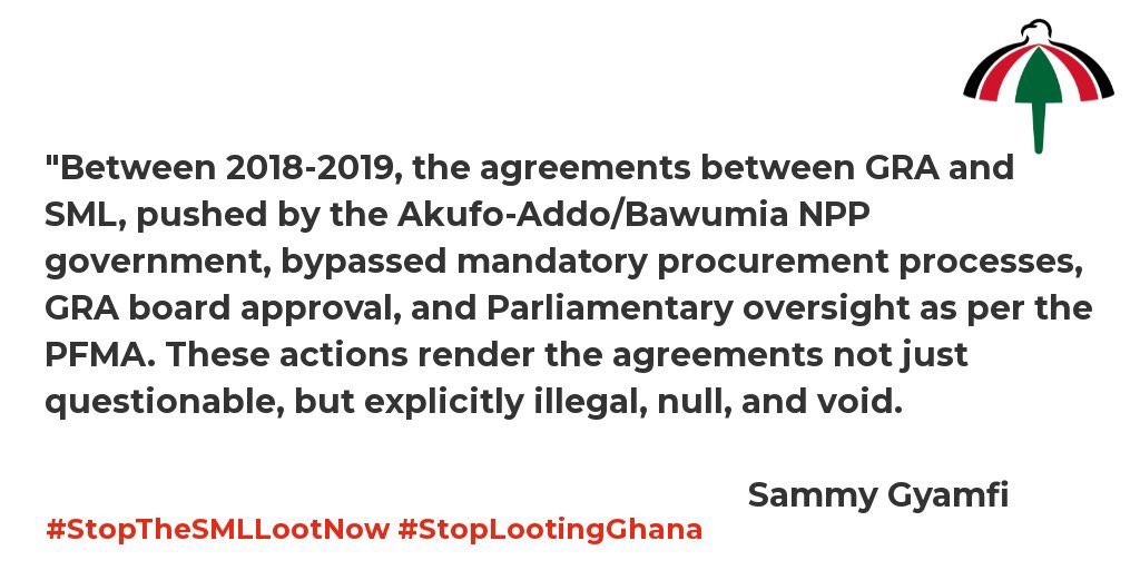 #StopTheSMLLootNow #StopLootingGhana