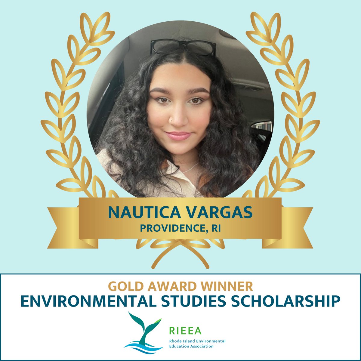 Join us in congratulating RIEEA scholarship winner Nautica Vargas! Nautica is currently pursuing a degree in Environmental Studies at @RICNews, while working part time as an educator with the @WRWC! She lives in Providence with her 3-year-old son. Congratulations, Nautica!🎊