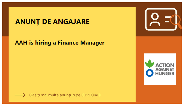 📢 Action Against Hunger is seeking a qualified Finance Manager to join their dedicated team, contributing to their noble cause of combating hunger worldwide. Take this opportunity to apply your financial skills in a rewarding and impactful setting. #ActionAgainstHunger #Financ…