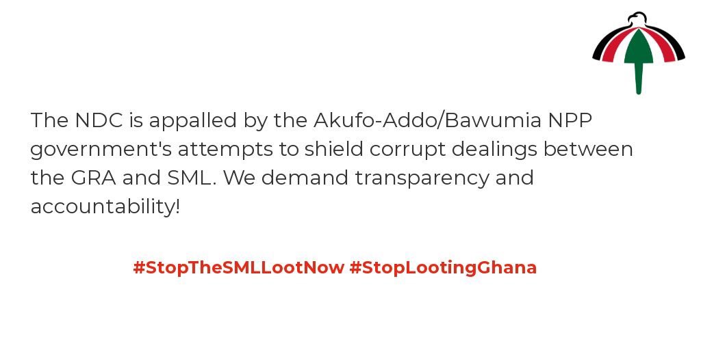 #StopTheSMLLootNow #StopLootingGhana