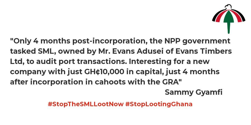 #StopTheSMLLootNow #StopLootingGhana