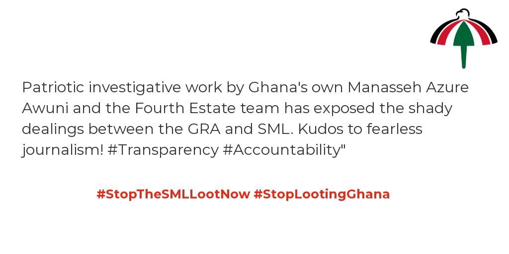 #StopTheSMLLootNow #StopLootingGhana