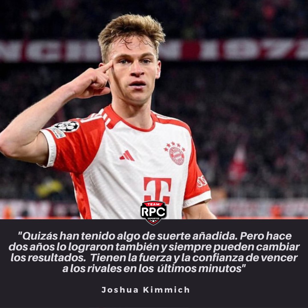 ¿Suerte añadida para el Real Madrid? ⚽️🤔

El mediocampista alemán Joshua Kimmich habló en conferencia de prensa previo al partido de ida ante los merengues en las semifinales de la #ChampionsRPC. 

#UCL