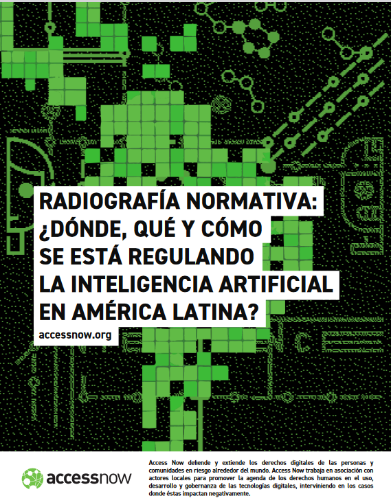 La @UAI_CL es un actor destacado en el informe 'Radiografía Normativa: ¿Dónde, qué y cómo se está regulando la inteligencia artificial en América Latina?' de @accessnow_latam . Lee el informe aquí ➡ buff.ly/44mmwc1