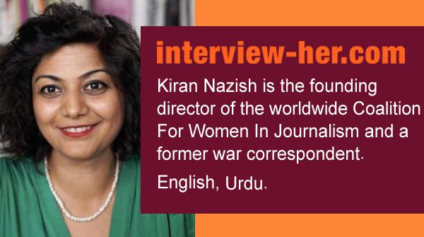 #WorldPressFreedomDay is Thurs May 2. @kirannazish heads the global Coalition for Women in Journalism @CFWIJ tracking and helping uphold #pressfreedom in 128 countries. Based in 🇨🇦 Media @Interview_Her in English, Urdu interview-her.com/speaker/kiran-…