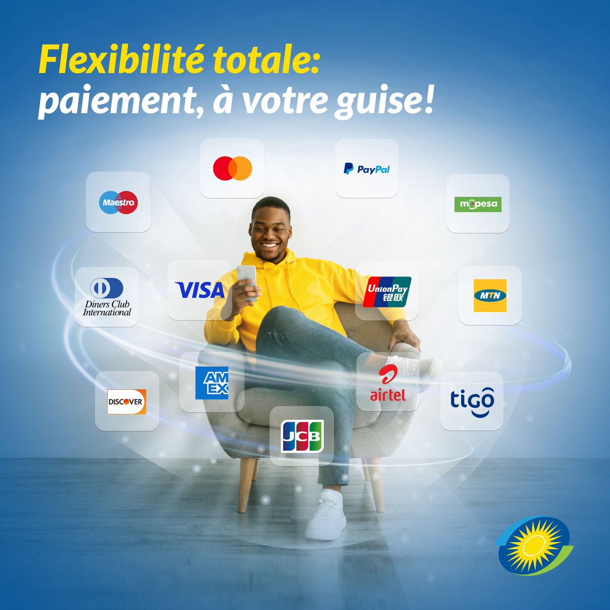 Enjoy convenient payment options when you book a flight with RwandAir!

We offer various secure payment options, both online and offline, at any of our sales offices to suit your needs.

 For more information: bit.ly/3QnbHko

#FlyTheDreamOfAfrica #FlySafeWithUs