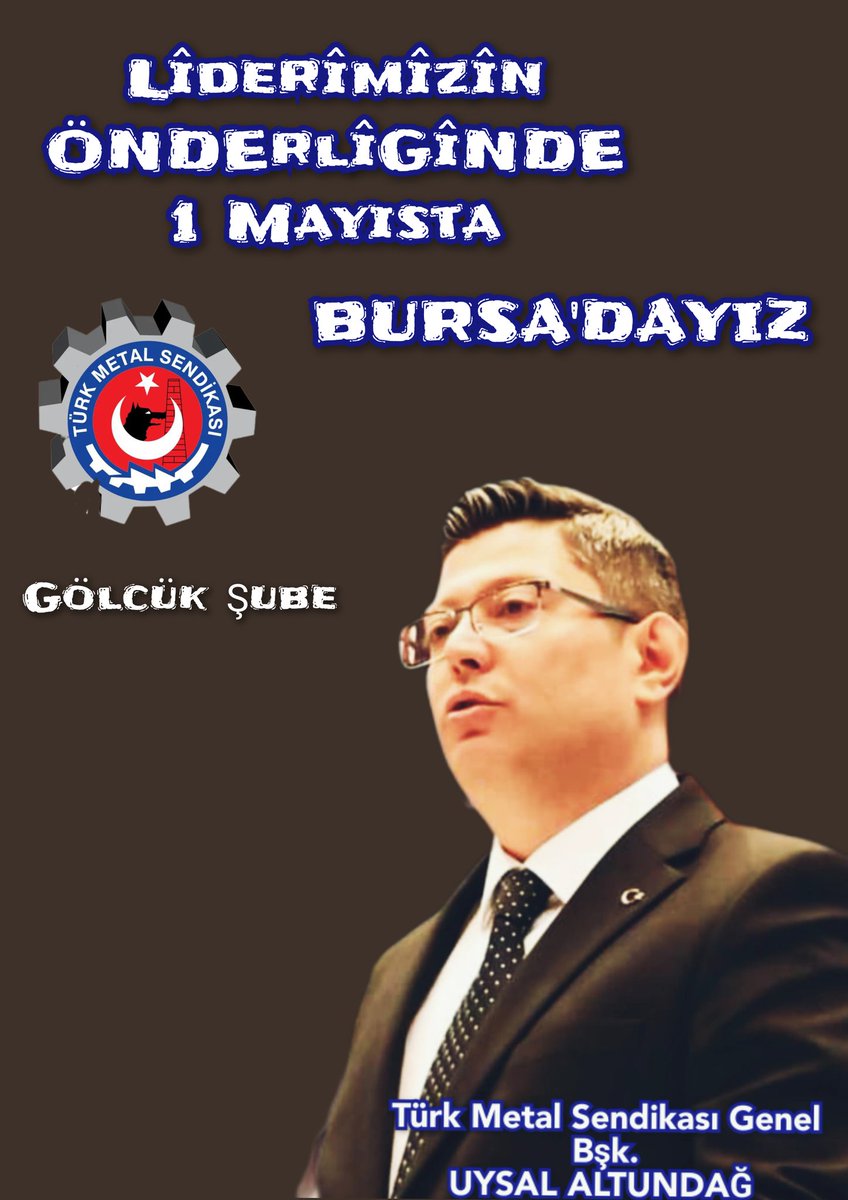 Liderimizin Önderliğinde 1 Mayıs'ta 
BURSA'DAYIZ 
YAŞASIN ONURLU MÜCADELEMİZ ✊️✊️✊️

#TürkMetalSendikası 
#GölcükŞube 
#LiderUysalALTUNDAĞ
@AltundagUysal