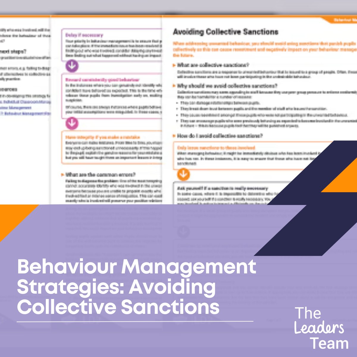 TwinklSLT's tweet image. Avoiding collective sanctions is key in behaviour management. Our resource explains why and offers alternative strategies for teachers and senior leaders. #BehaviourManagement #SchoolStrategies #ClassroomPractices
🔗twinkl.co.uk/l/c5m17