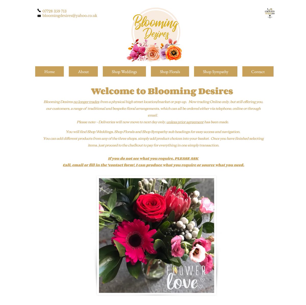 Need flowers or plants? Visit Blooming Desires! bloomingdesires.com 
#Norwood #Croydon #London #florist #SE25 #flowers #plants #southnorwood