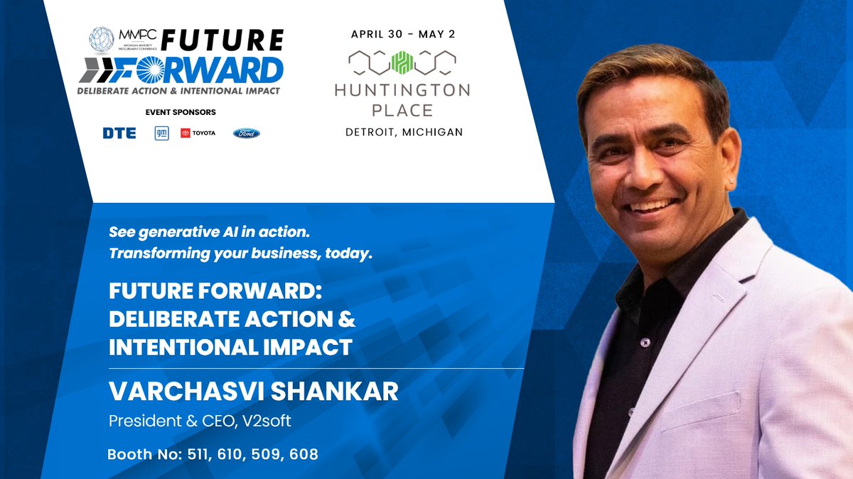 Future Forward: Deliberate Action & Intentional Impact. That is what this event is all about partnering and connecting on opportunities to help MBEs grow their business.
Come & see what we are doing in GenAI to help our clients. For more info, visit link: bit.ly/44mTlFT