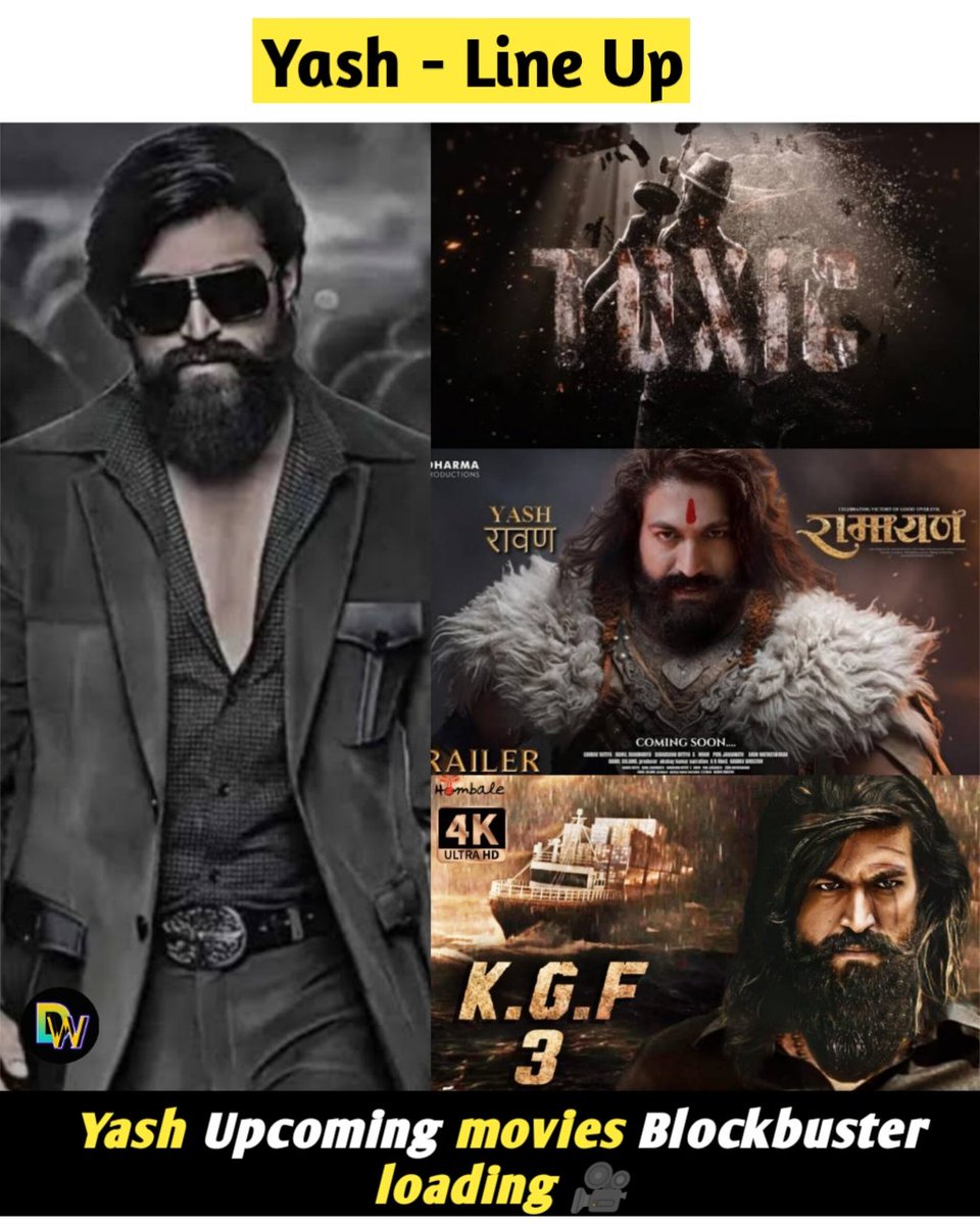 Rocking Yash star 😁 - Line Up Movie's 

#ramayana #KGF3 #Toxic #Yash