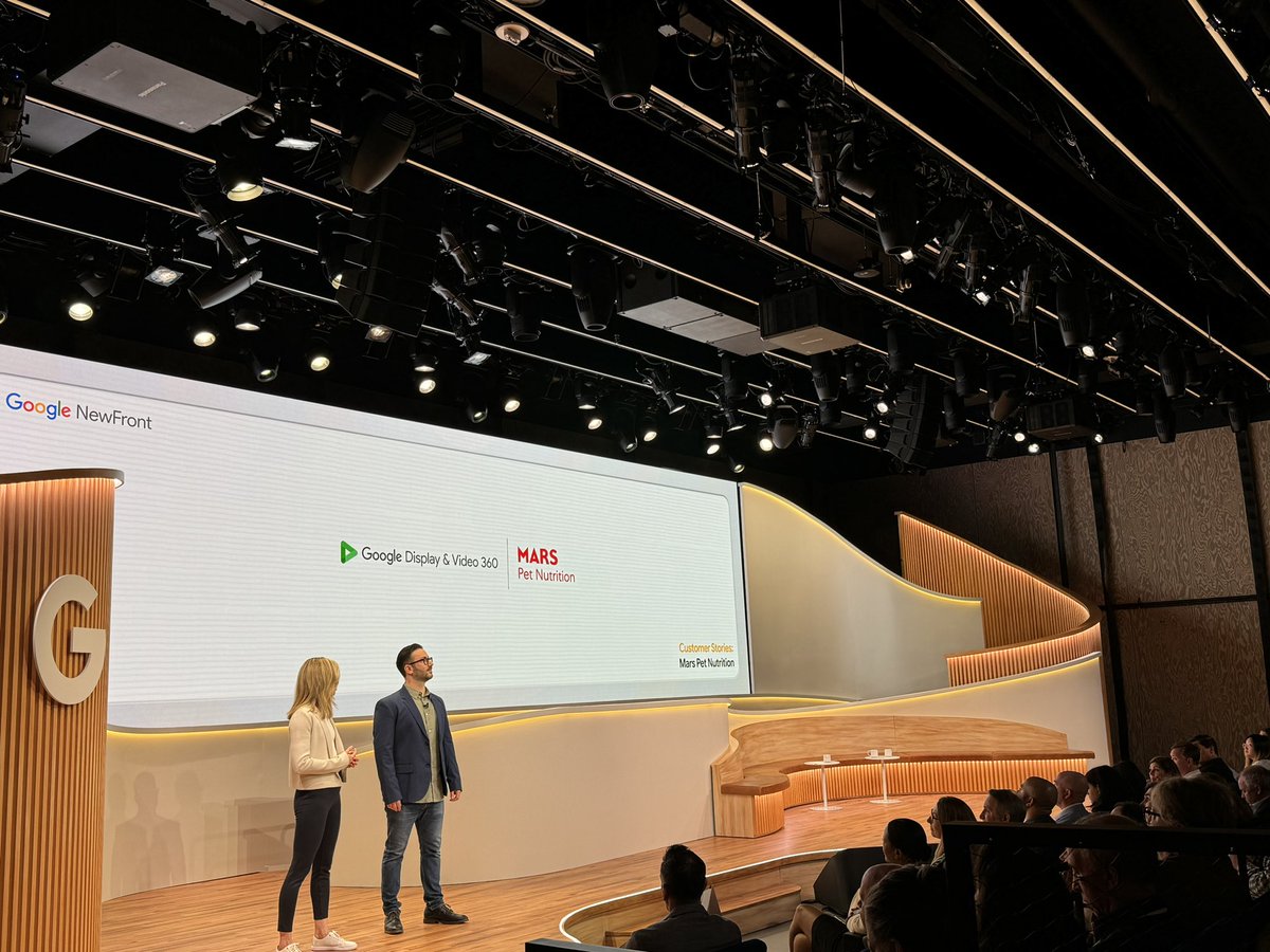 Sara Newton-Smith (@MarsPetcareUS) and Nick Amico (@emglobal) share details on their partnership and discuss success unifying #streaming video buys with the help of Google Al-powered tools. 🐶 #GoogleNewFront #IABNewFronts #brand