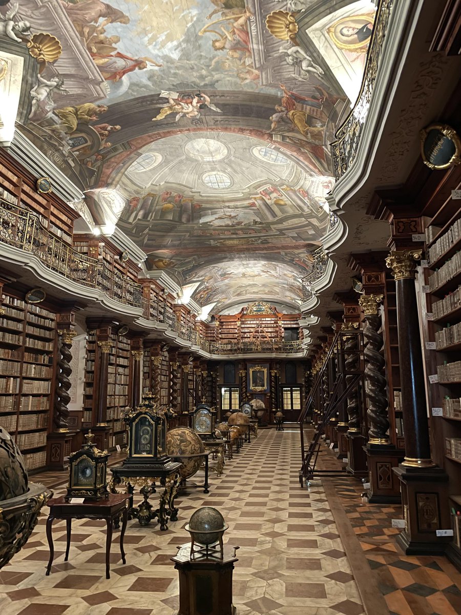 Baroque craftsmen also knew that libraries should be shrines to knowledge. Two of the most enchanting libraries ever built are in Prague: the Strahov Monastery and the Klementinum.