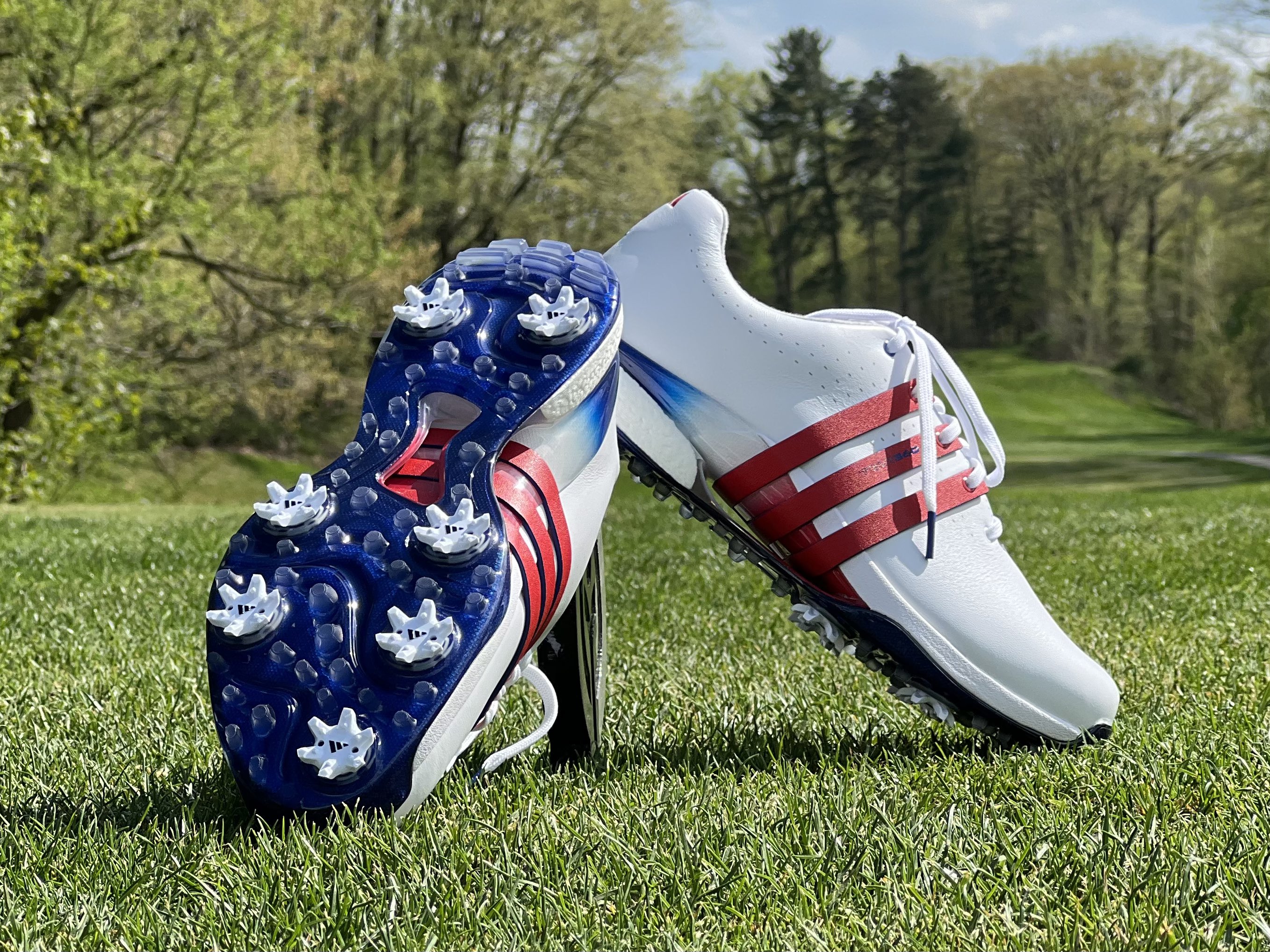 Pete Pappas on X Promised something coming for you this Wednesday. And yeah why not show you today. Absolutely phenomenal red white and blue new colorway for the Adidas Golf Tour360