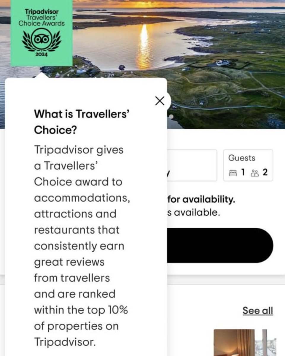 Travellers Choice Award 2024. We're trilled and It's all because of you! We're in the Top 10% of accommodation providers in the World (eight consecutive years) plus a Five Star Rating, Thank You so much 🙏 #clifdencamping #clifdencampsite #lovethebeach #wildatlanticway