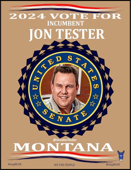 #wtpBLUE            #wtpGOTV24 
#DemVoice1        #ONEV1 

Jon Tester (D) Montana;

“We’ve made some progress. but we have got more work to do to ensure rural veterans have access to mental healthcare.

I’ll keep holding the VA accountable so none of our veterans - no matter