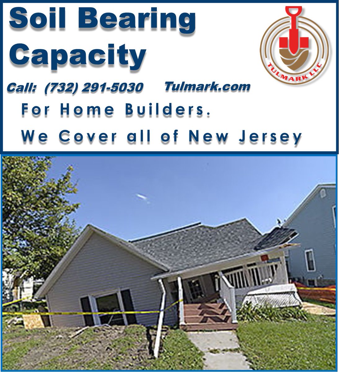 Soil Bearing Capacity for Builders, Real Estate Developers, and Home Remodelers. Link: tulmark.com/Soil-Bearing-C…

#SalemCountyNJ #CumberlandCountyNJ #CapeMayCountyNJ