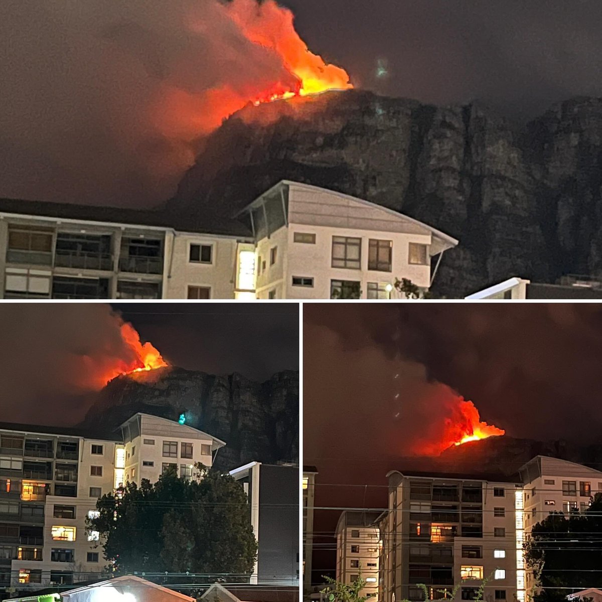 @SANParks @TableMountainNP looks like another flare up on the mountain above Kirstenbosch