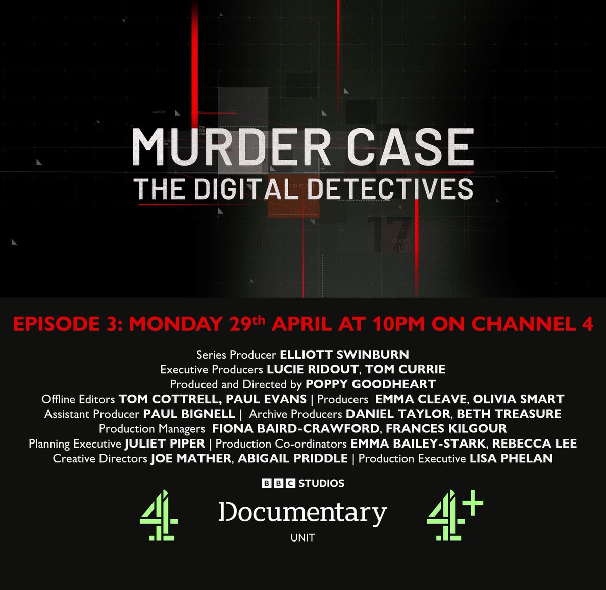Proud to share my latest doc ‘Murder Case: The Digital Detectives’ on C4 tonight about the tragic death of 13-year-old Olly Stephens. It was a privilege to work with Olly’s incredible family. Huge thanks also to @ThamesVP @bbcstudios @Channel4 #murdercase #digitaldetectives