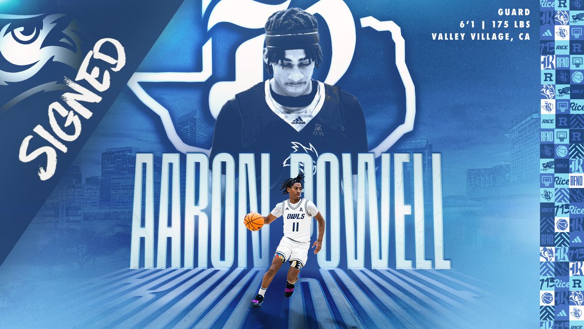 Welcome to South Main, Aaron Powell‼️✍️ 📰 » riceowls.co/MBBsigneeAPowe… #GoOwls 👐