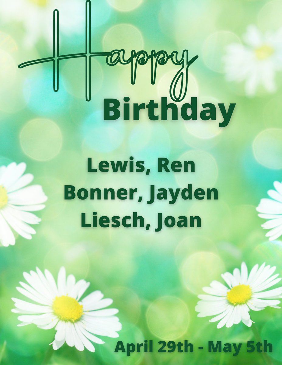 Wishing the birthday boys and girls a happy birthday! Enjoy your day! May this next year bring you fun and new life experiences.  #LearningLeading #councilcomets #AimForExcellence