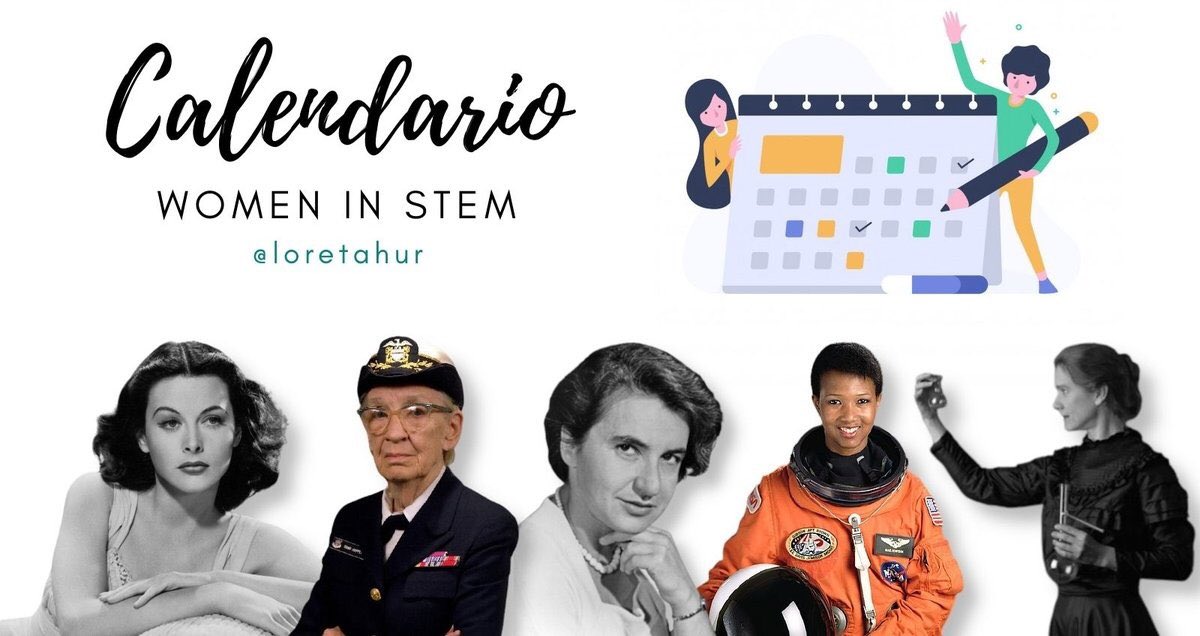 🗓 Sigo actualizando el calendario #WomenInSTEM. 

Ya hay más de 825 efemérides cargadas para poder trabajar en el aula, en familia o con la cuadrilla.

 ¿Quieres saber si cumples años el mismo día que una giganta 💜? ¿Y conocer todos sus aportes? 

📌 blog.loretahur.net/calendario-wom…