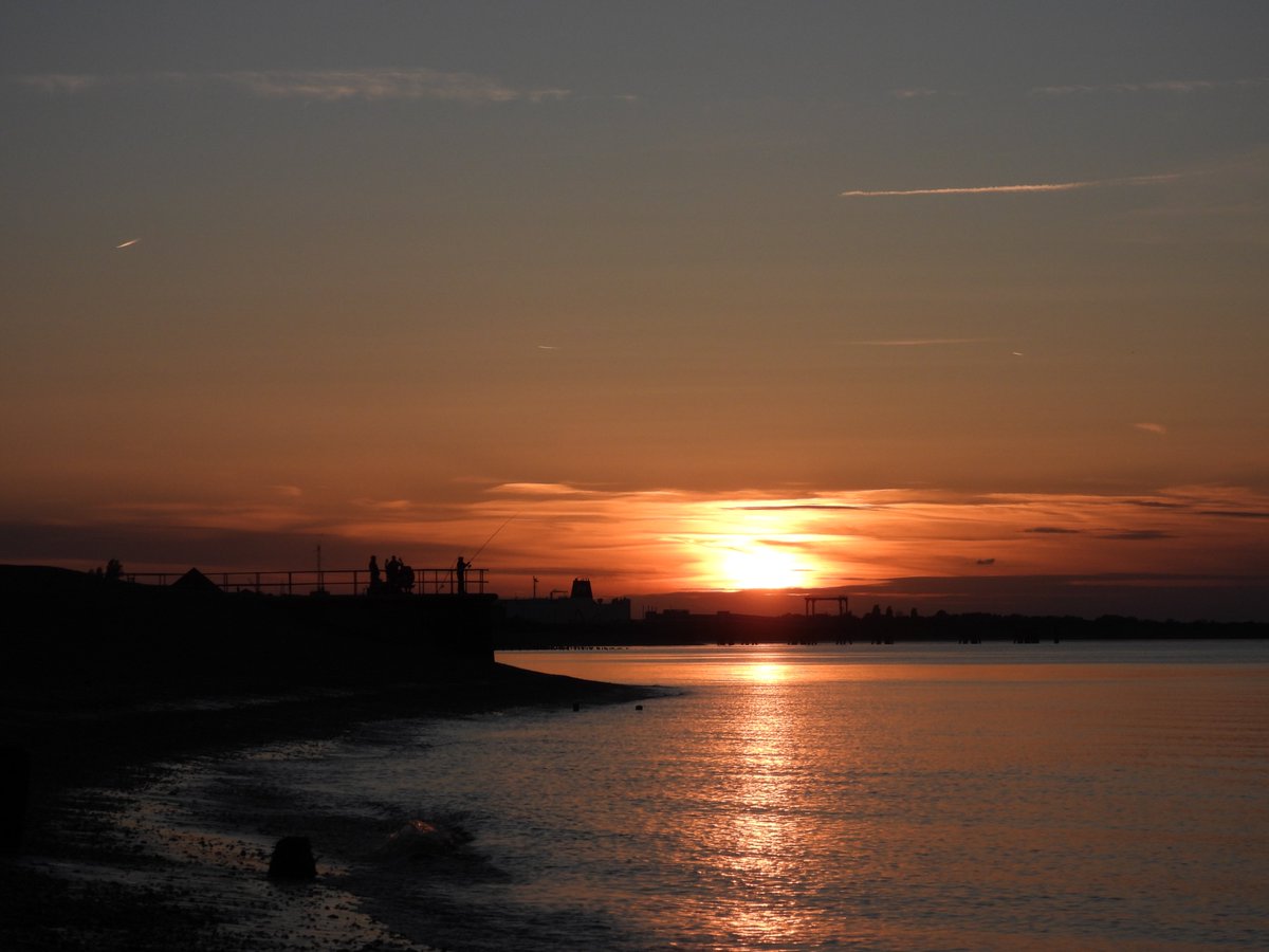 Sunset time, Sheerness Beach.