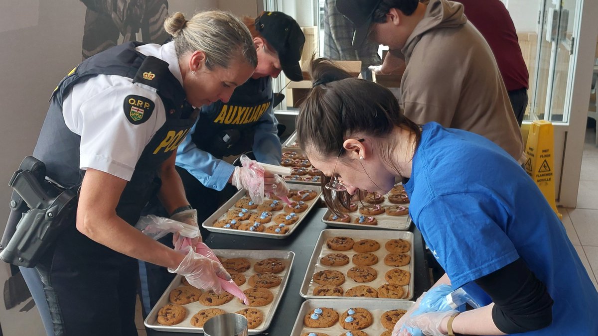 #NthldOPP volunteered at the Tim Hortons in Colborne today as we decorated smile cookies. We'll be back again another day this week as the event runs from April 29 to May 5, 2024. Proceeds to the Five Counties 'Building Abilities for Life Campaign'. #community #OPPAuxiliary. ^jc