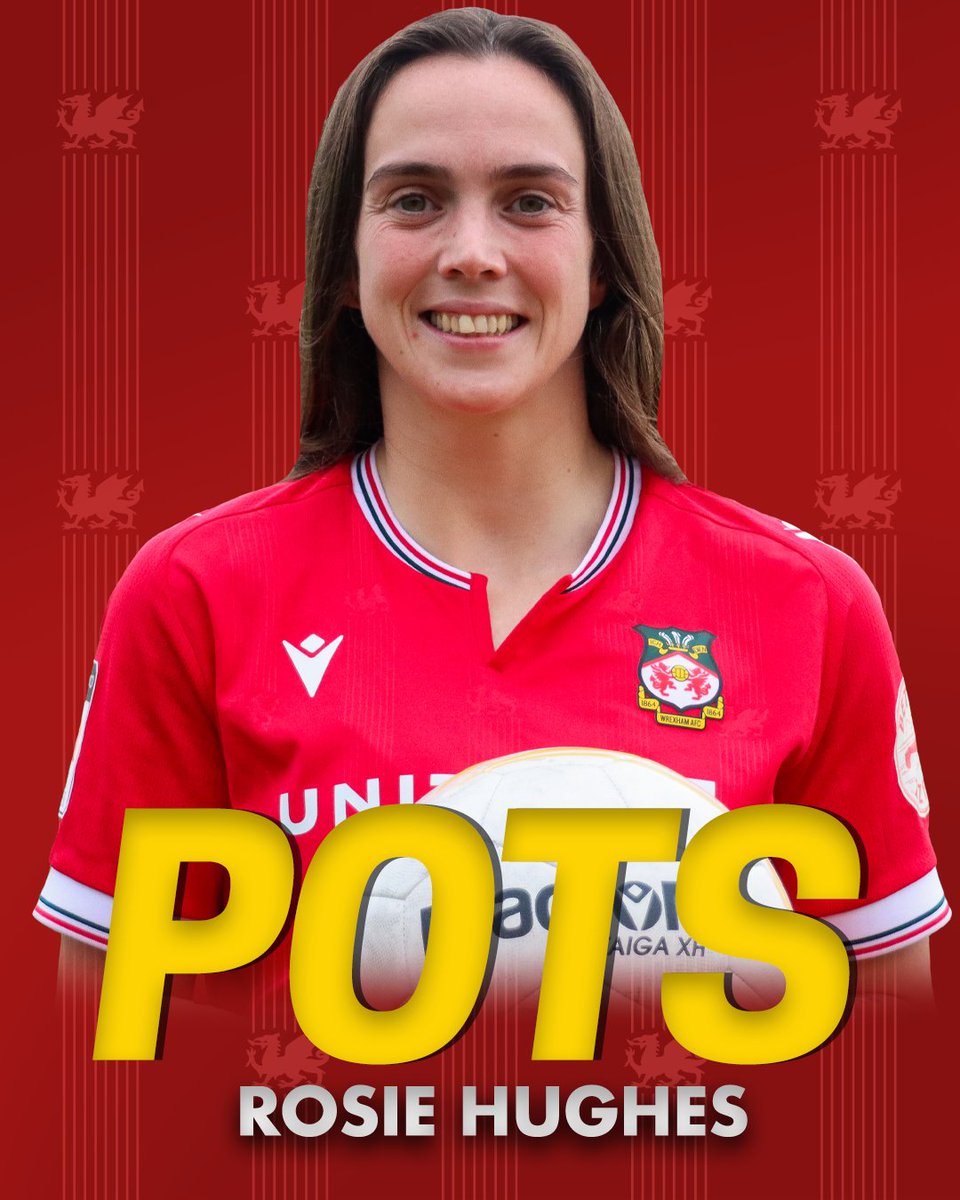 Rosie Hughes is @WrexhamAFCWomen's Player of the Season 😊 🔴⚪️ #WxmAFC