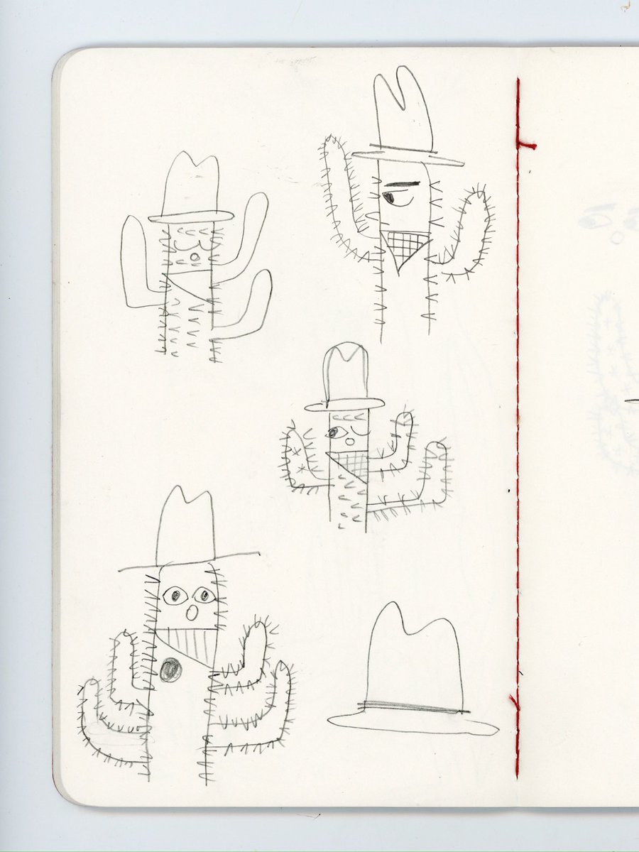 Early sketches for 'The Ballad of Cactus Joe.' Excited for the book to be released this week! 🌵@lilymurraybooks @OxfordChildrens