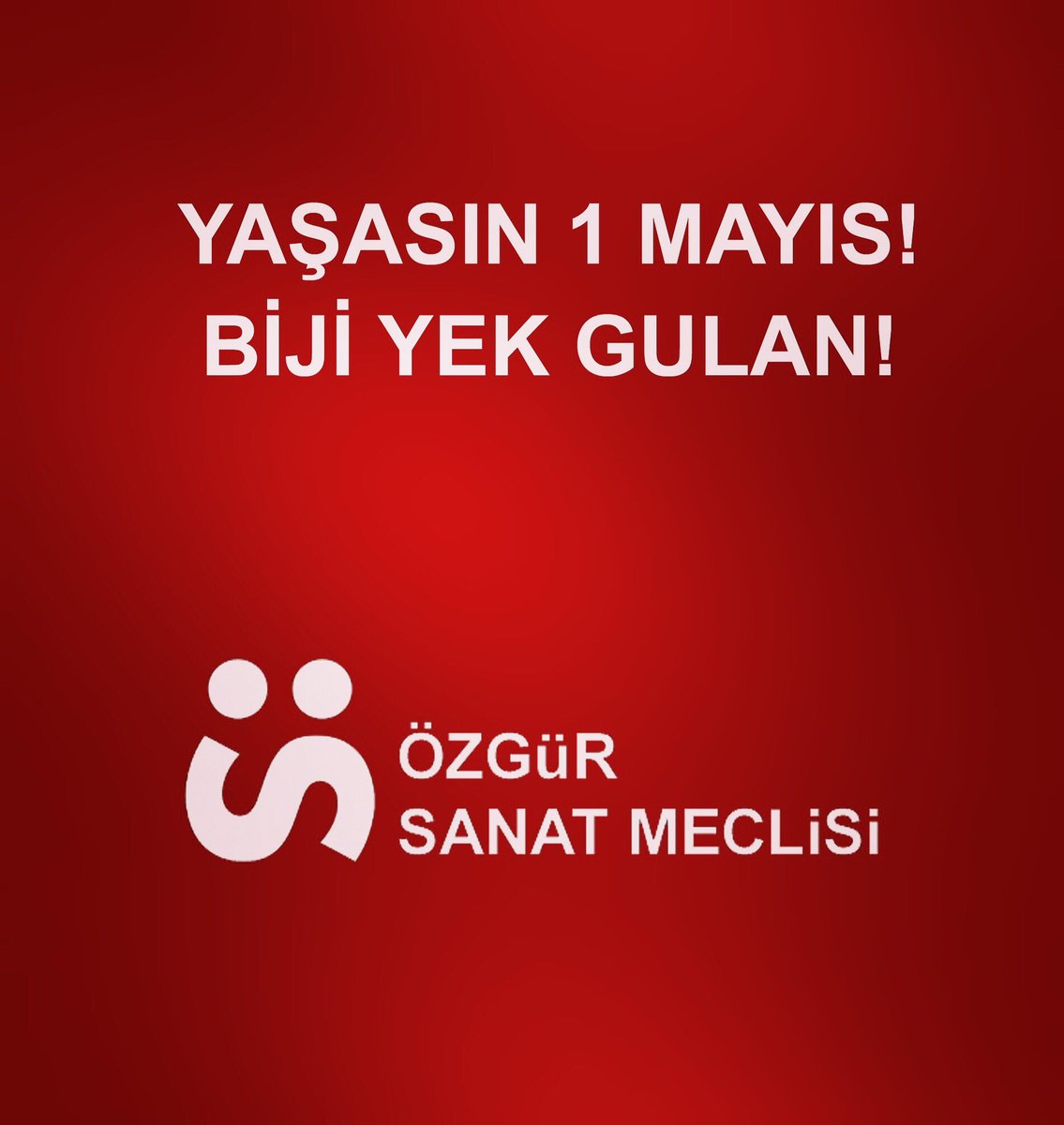 Yaşasın 1 Mayıs 2024.                   Biji Yek Gulan...
#1mayısişçiveemekçibayramıkutluolsun #bijigulan #1mayıs