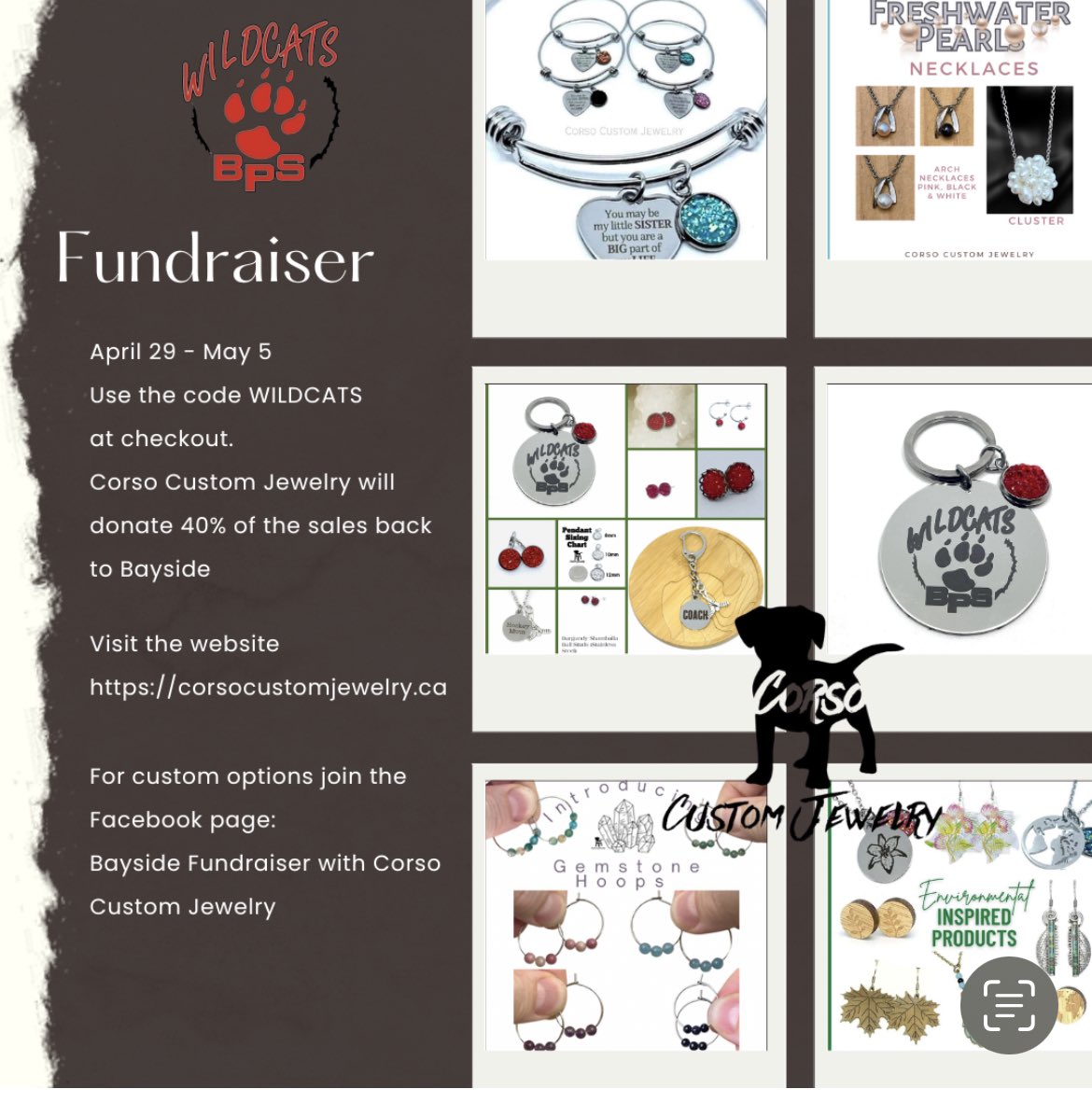 Hey Wildcats!  Check out this great BPS fundraiser.  BPS will receive 40% back!!!