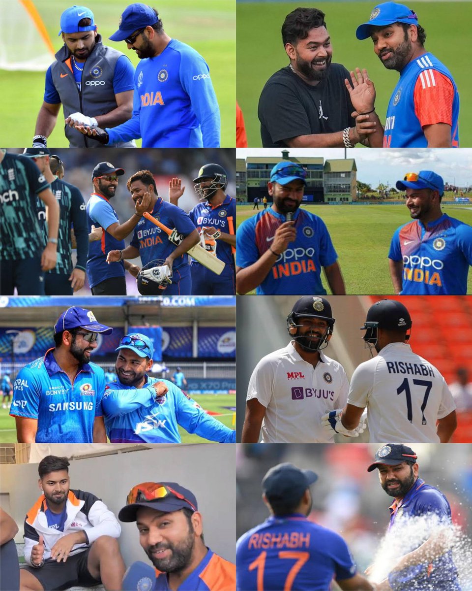 A bond that is Beautiful ❤️💙 
Happy Birthday Rohit Sharma 

Hittu just repeat the Dhoni 2013 decision , you won't regret ❤️

#ipl #worldcup #Rishabpant