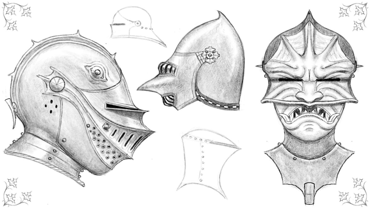 Sketching helmets