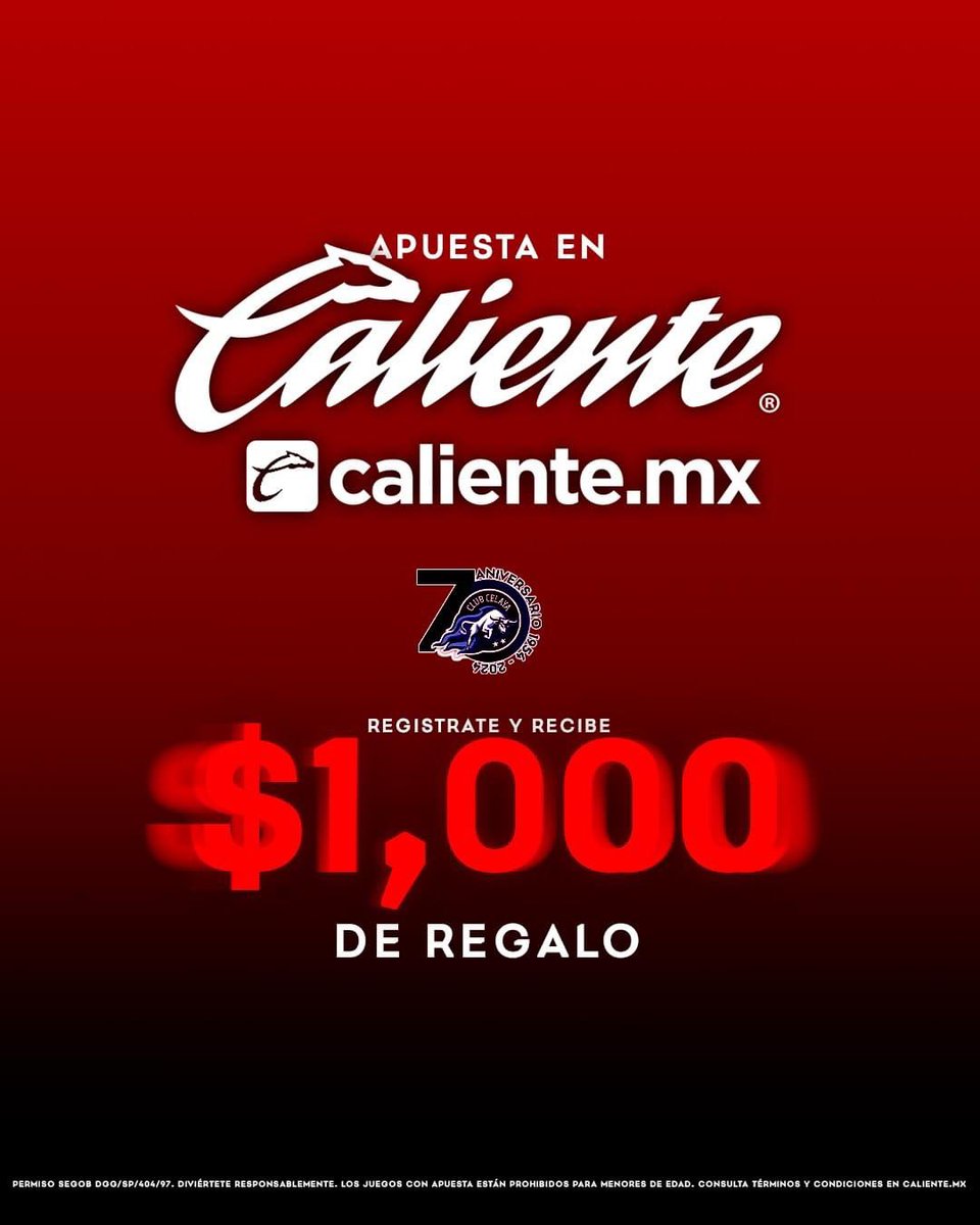 Apuesta en CALIENTE.MX! bit.ly/3Ms2Fyr
#MásAcciónMásDiversión 
#CelayaSomosToros🤘