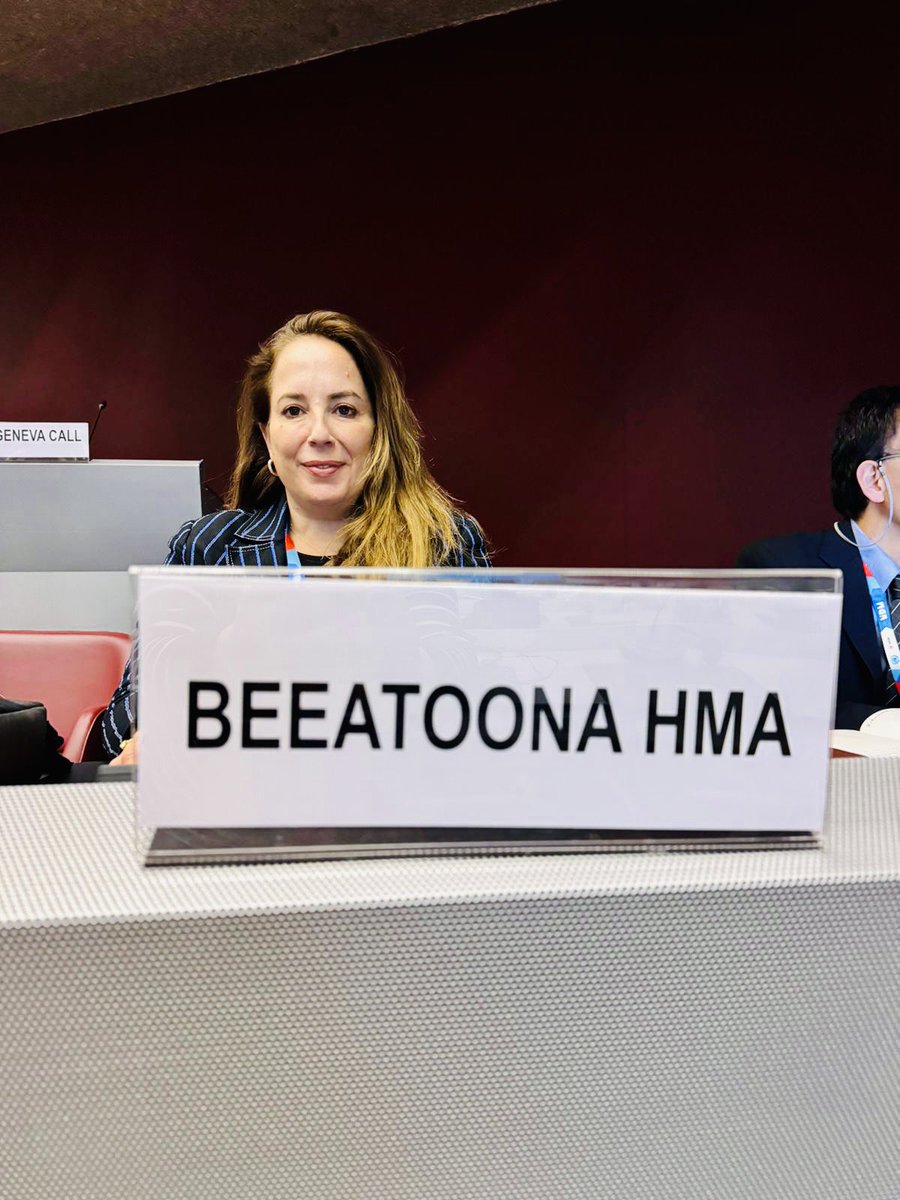 Representing Beeatoona at the United Nations #NDMUN27 meeting. 
Very interesting interventions covering essential topics such as the link between food security &mine action in Lebanon and Ukraine, performance management and EORE and Conflict Preparedness &Protection CPP
