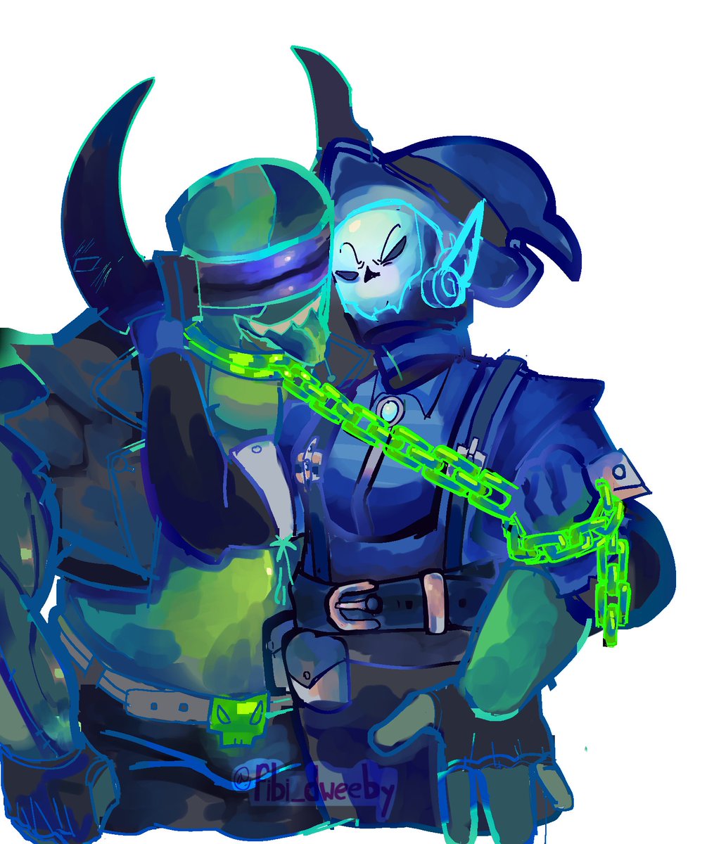 hear me out on this ship PLEASE #phightingfanart #phightingtwt #witchlaser #hyperlaser #frankenhammer #banhammer