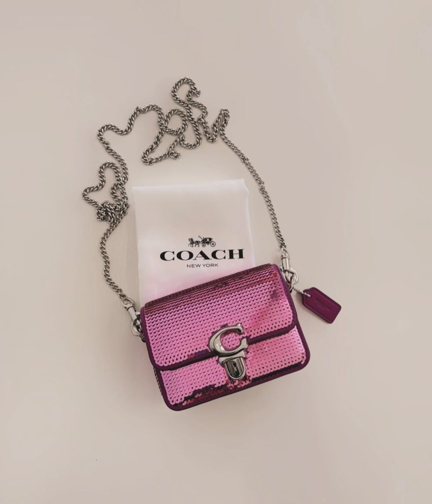 pink mini coach bag