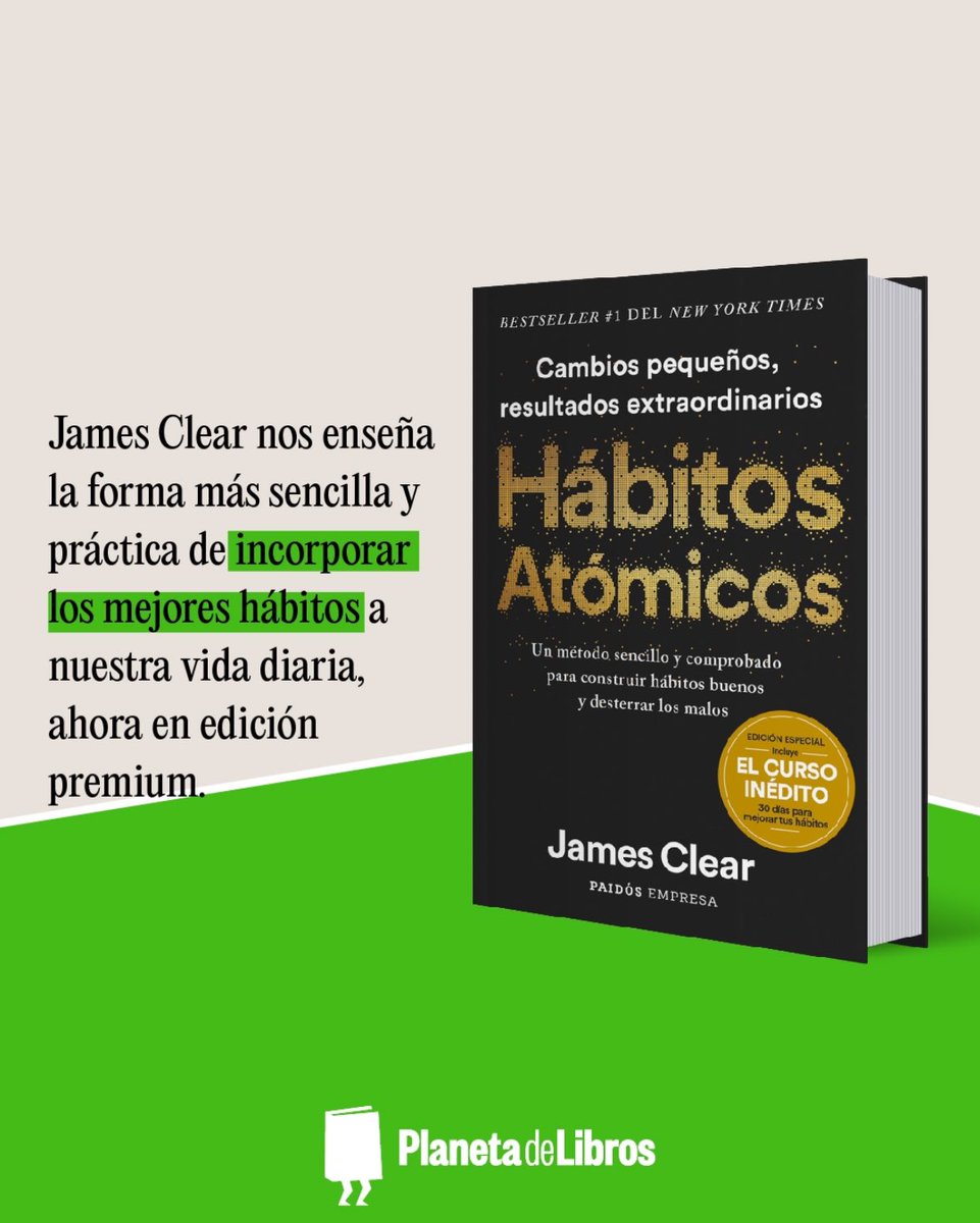 #Lunes de productividad ¡Desliza para conocer 3 libros que la elevarán al máximo! #HábitosAtómicos #mondaymotivation #librosrecomendados