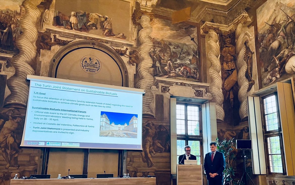 RE-CORD - Bioenergy (@recordbioenergy) on Twitter photo #G7italy in Castello del Valentino, Turin: <a href="/ChiaramontiD/">David Chiaramonti</a>, professor at <a href="/PoliTOnews/">Politecnico di Torino</a> & RE-CORD President, & <a href="/GerardOstheimer/">Gerard Ostheimer</a>, manager of <a href="/CEMSecretariat/">Clean Energy Ministerial (CEM)</a>, presenting the industry joint statement to the G7 ENVI Ministers during the first day of <a href="/G7/">G7</a> #biofuels #circulareconomy #G7italy in Castello del Valentino, Turin: <a href="/ChiaramontiD/">David Chiaramonti</a>, professor at <a href="/PoliTOnews/">Politecnico di Torino</a> & RE-CORD President, & <a href="/GerardOstheimer/">Gerard Ostheimer</a>, manager of <a href="/CEMSecretariat/">Clean Energy Ministerial (CEM)</a>, presenting the industry joint statement to the G7 ENVI Ministers during the first day of <a href="/G7/">G7</a> #biofuels #circulareconomy