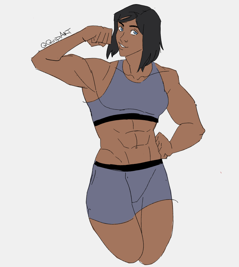 a friend requested a muscle mommy korra for their bday so here you go🤭

#Korra #tlok #thelegendofkorra #korrasami