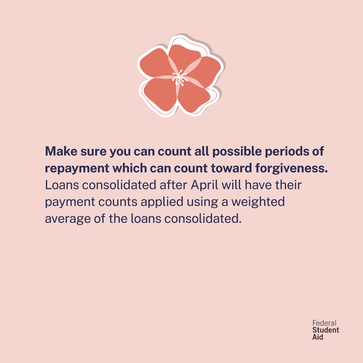 Do you have commercially held Federal Family Education Loan (FFEL) Program Loans, Perkins, or Health Education Assistance Loan (HEAL) loans?​

Consolidate by April 30, 2024, to receive the maximum benefits of the payment count adjustment! ​

Confirm your loan type and start a